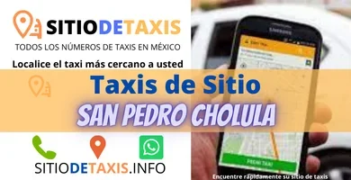 sitio de taxis en san pedro cholula
